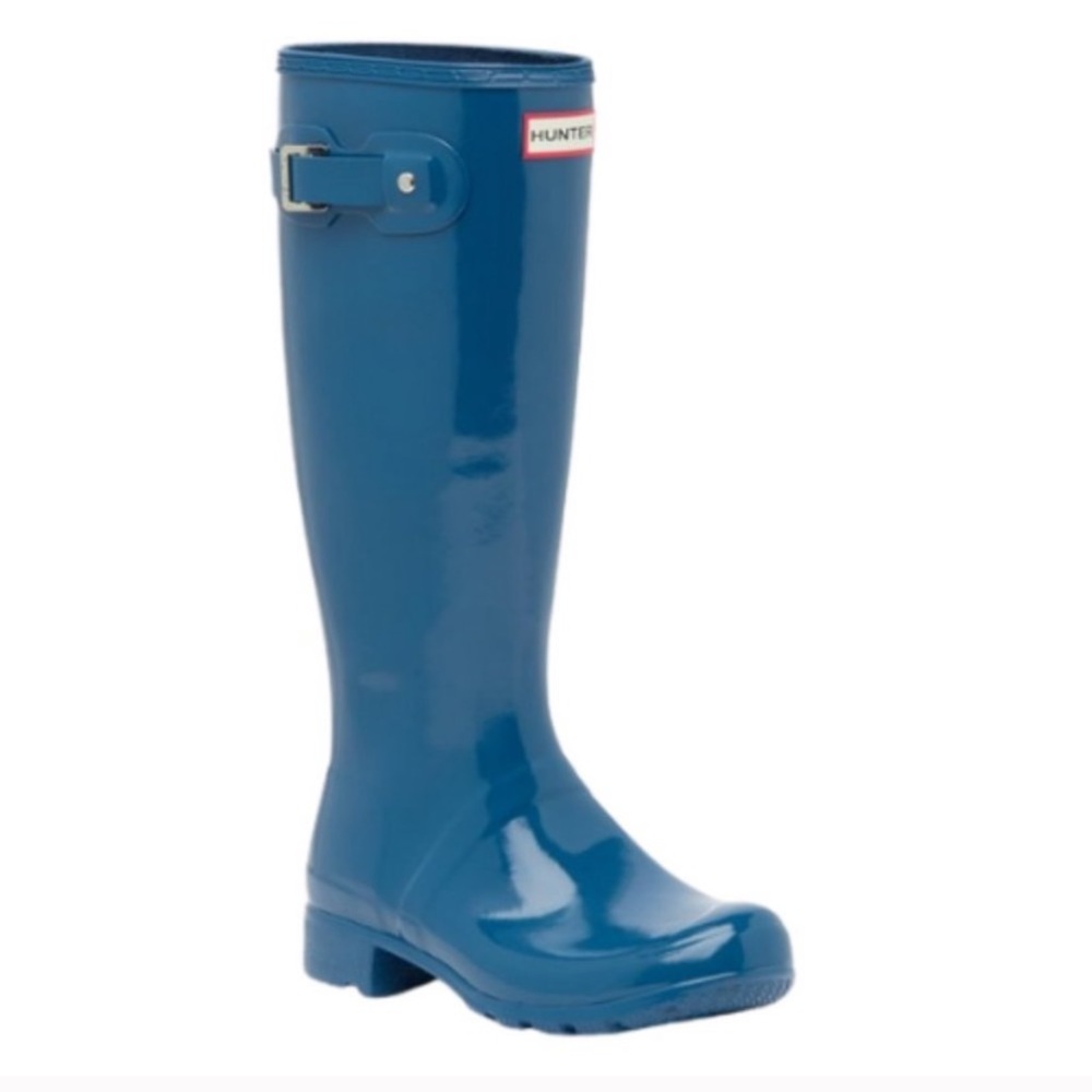Hunter Ocean Blue Rain Boots
